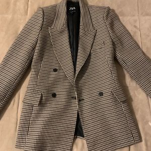 Zara checkered blazer. Size small.